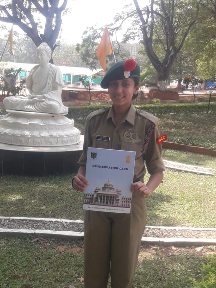 NCC Cadet Prisha Khetan